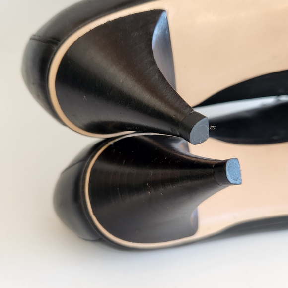 Kalliste Un dimanche à Venise Black Italian Leather Kitten Heel Pumps Sz 39/ 8US - Picture 14 of 16